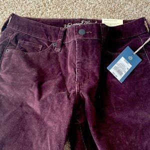 Brand new with tags maroon Corduroy straight leg pants